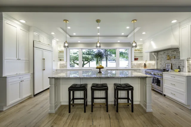 Real white kitchen cabinetry